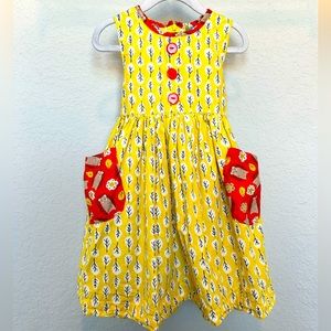 Little Miss Marmalade Yellow Dress Size 5